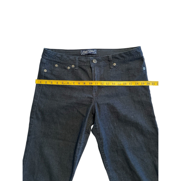 Fade to Blue Premium Cuffed Capri Denim Jeans Womens 14 Blue Zip Pockets - Picture 10 of 15